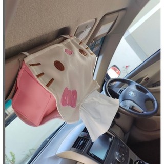 Túi Đựng Khăn Giấy Làm Từ Da Hình Hello Kitty