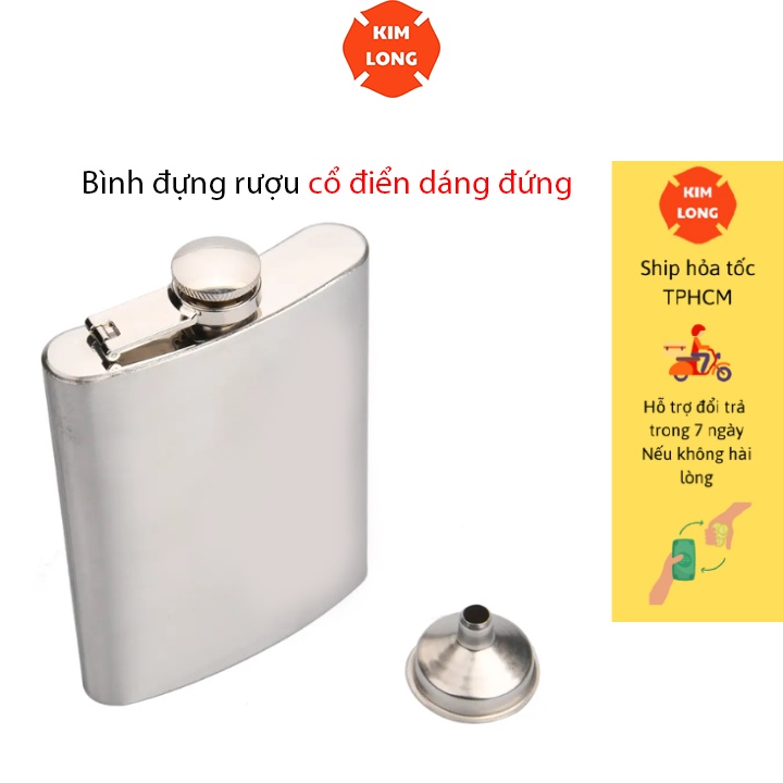 Bình Đựng Nước Dung Tích 230ml 8oz Kiểu Dáng Chai Đứng Cổ Điển Dã Ngoại Du Lịch Cắm Trại
