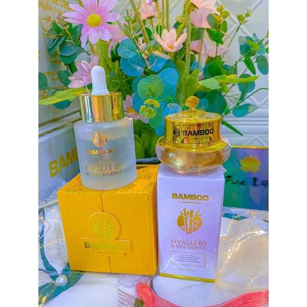 Combo kem face lụa bamboo+serum tái sinh da Mẫu mới 8- 2023