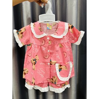 Bộ Pijama tay ngắn cho bé gái