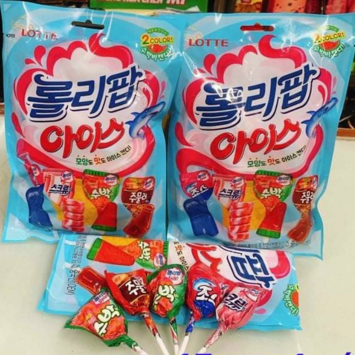 Kẹo Mút Lollipop Lotte Túi 12 Chiếc