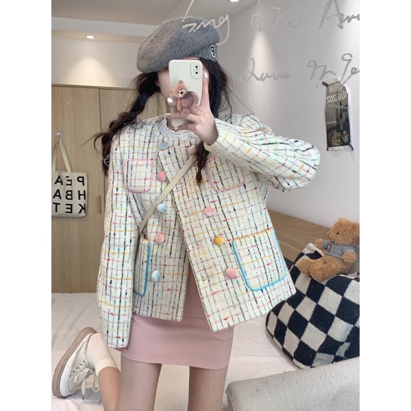 ÁO DẠ TWEED CAO CẤP CÚC NHIỀU MÀU