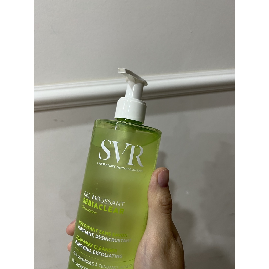 Sữa rửa mặt cho da dầu mụn Gluconolactone Gel Mousant SVR