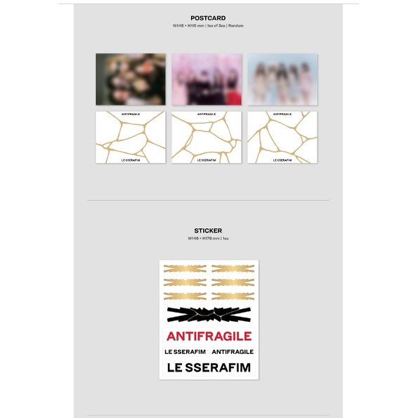 LE SSERAFIM - ANTI FRAGILE 2nd Mini Album