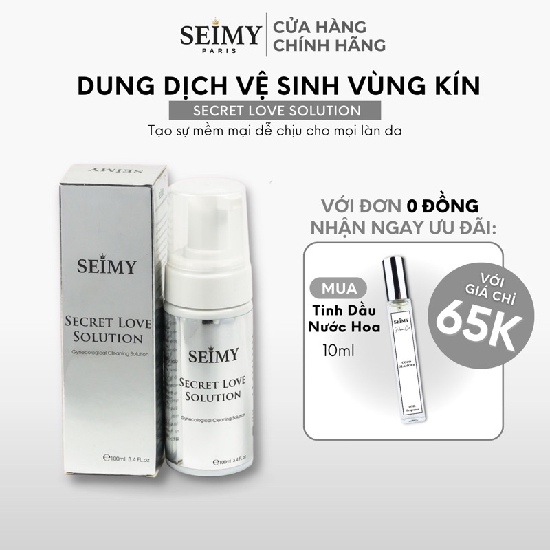 Dung dịch vệ sinh vùng kín SEIMY dạng bọt - Secret Love Solution