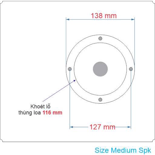 01 Cặp - LOA TRUNG