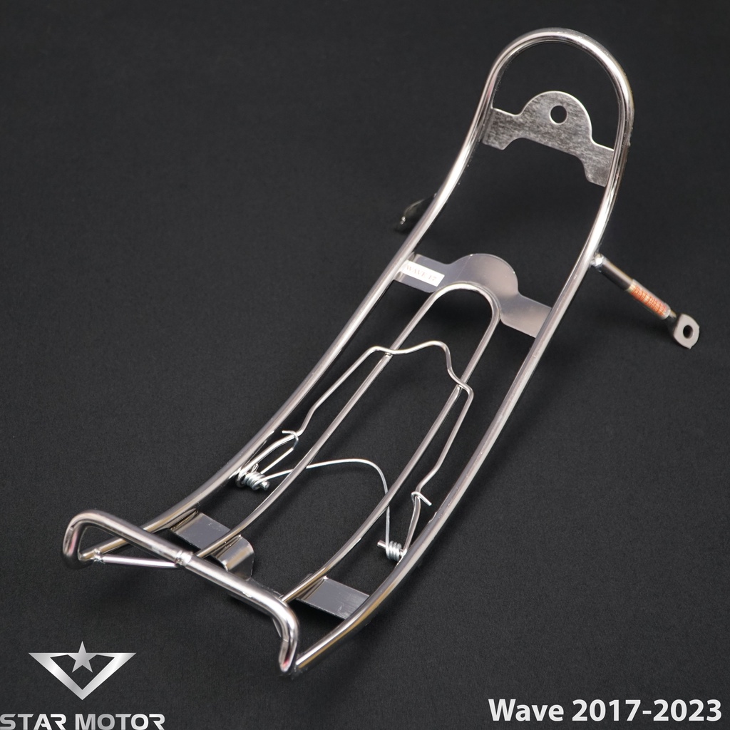 Baga chuối - baga xuồng Inox dành cho Wave 50cc, 100, 110