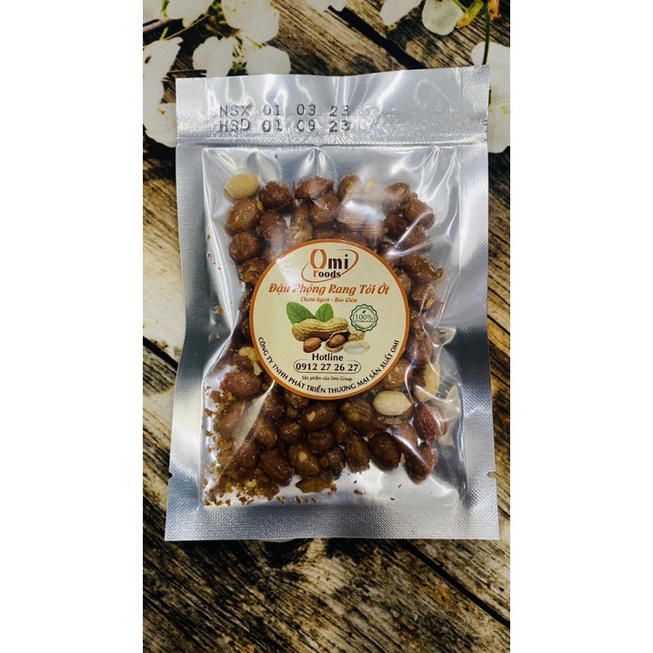 Combo 50 Túi Đậu Phộng Rang Tỏi Ớt Khai Vị 50gr - Dành Cho Khách Sỉ