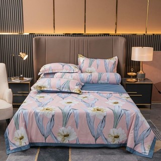 Bộ chăn ga gối lụa thái set 5 món kèm vỏ gối ôm