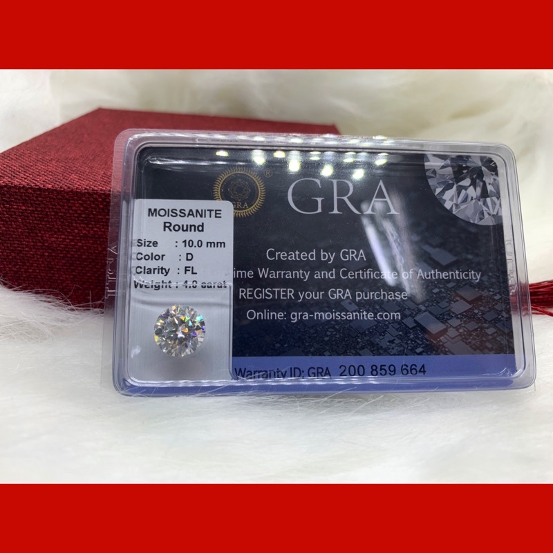 Đá MOISSANITE 12mm Hàng đẹp