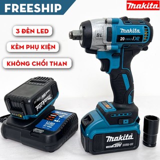 Máy siết bulong makita 20v 3 đèn 3 chức năng - không chổi than - 2 pin 10 cell - máy bắt vít, mở ốc