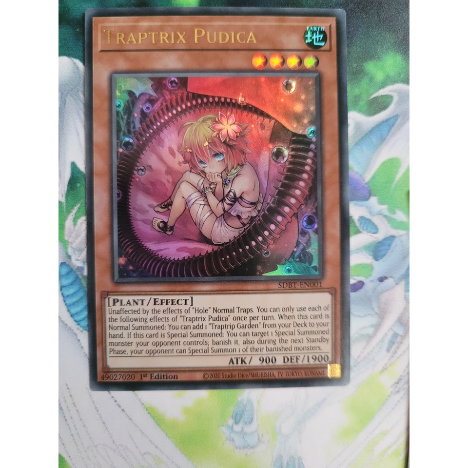 Thẻ bài Yugioh - TCG (UK) - Traptrix Pudica / SDBT-EN001'