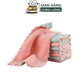1 chiếc khăn lau tay, lau bếp 2 mặt đa năng siêu mềm, thấm hút nước, giặt lại dễ dàng