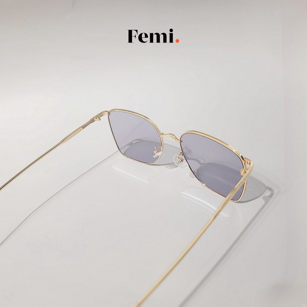 Kính Mát Femi Bibi 2 chính hãng kính mát nữ kim loại phong cách Hàn Quốc