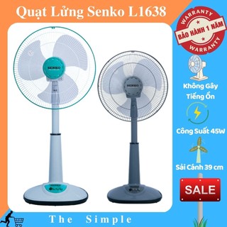 Quạt Lửng Senko L1638 - Quạt điện cây đứng 3 mức tốc độ gió - Nhẹ nhàng êm ái, không tiếng ồn, bảo hành 12 tháng