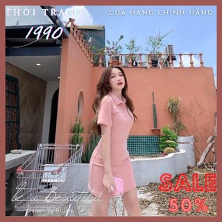 Đầm Polo Dáng Trên Gối Style hàn Quốc Năng Động Cá Tính