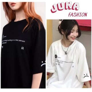 Áo Thun Hot Trend in hình Instagram , Áo Phông Unisex Form Rộng JUNA Chất Vải Cotton Thời Trang Nam Nữ, Áo Tay Lỡ DáJUNA