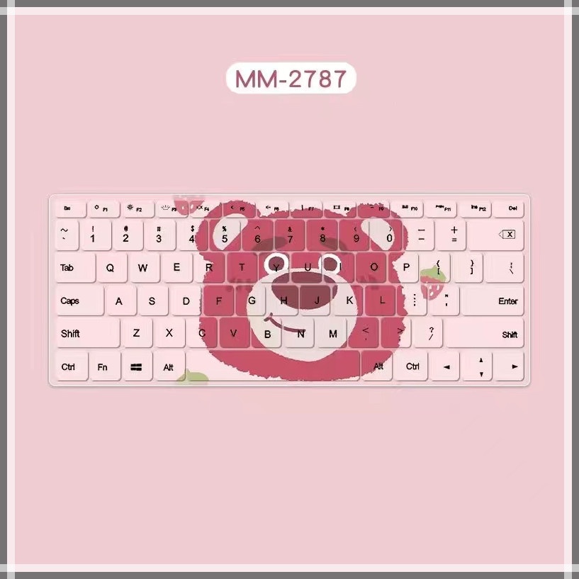 Miếng che bàn phím hoạt hình chống nước cho MacBook M2 Air13 .3 A2179 2018 Pro 13 touch bar A1932 A1466 A1708 Reina13