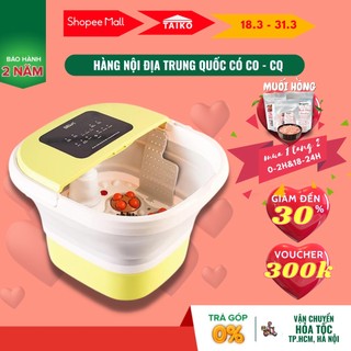Bồn ngâm chân massage gấp gọn seka sk-195 con lăn tự động làm nóng và giữ ấm nước, có điều khiển cầm tay
