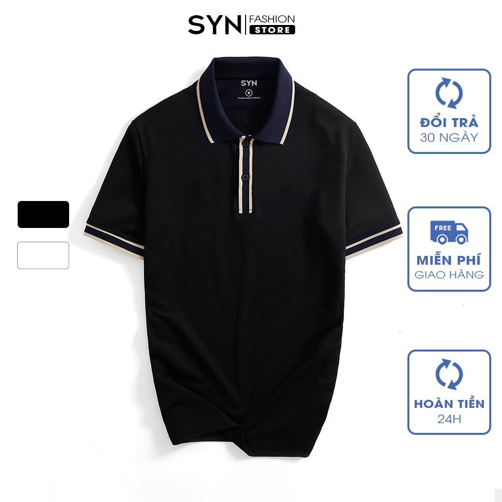 Áo Polo nam cổ bẻ, áo thun polo vải Cá Sấu Cotton cao cấp chuẩn form thương hiệu SYN