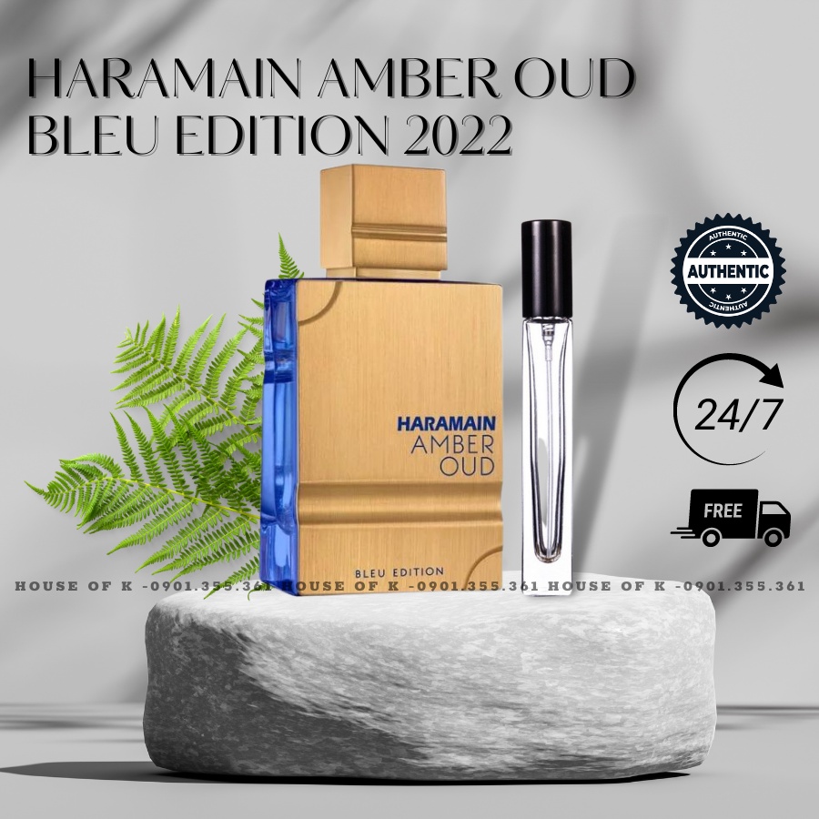 Nước Hoa Haramain Amber Oud Bleu Edition 2022 - chai chiết dùng thử 10ml