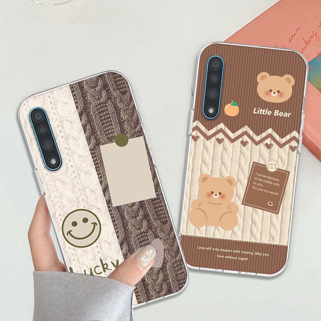 Ốp lưng Vsmart Live in hình họa tiết len Lucky Bunny,Bear,Smile