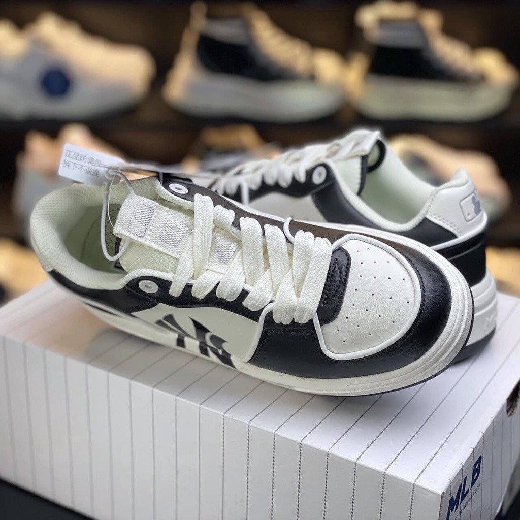 Giày Thể Thao MLB Black White Panda, Giày MLB Chunky Liner Màu Đen Trắng