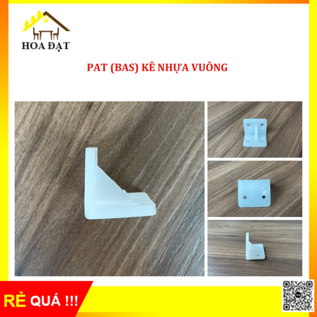 Pat  nhựa vuông màu trắng P3035NT - Hàng chính hãng