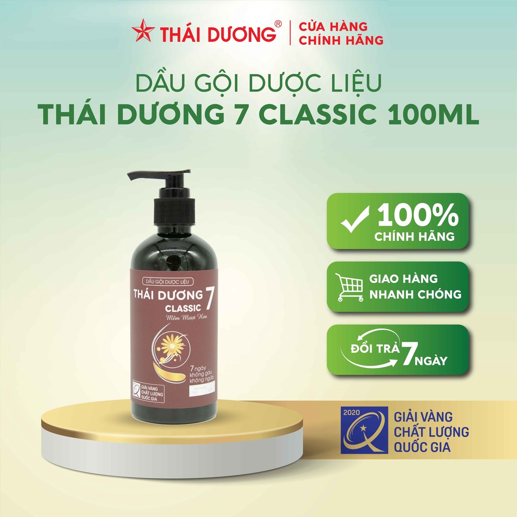 Dầu gội dược liệu Thái Dương 7 Classic 100ml - Sao Thái Dương