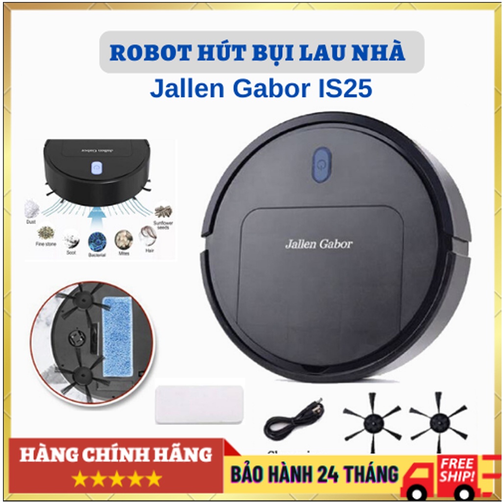 Robot Hút Bụi Lau Nhà Thông Minh Tự Động IS25, Máy hút bụi, Quét nhà không dây, Lau sàn, Sạc pin, Giá rẻ, Khử trùng