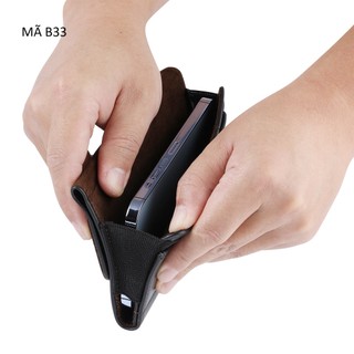 Bao da điện thoại đeo thắt lưng Mã B33