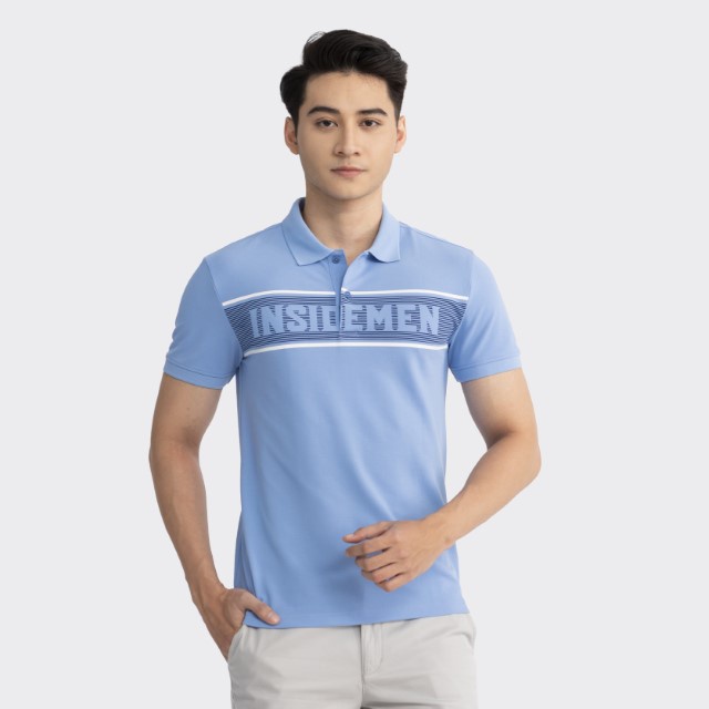 Áo Thun Nam Polo Cổ Bẻ Ngắn Tay INSIDEMEN Chuẩn Form Slim Fit Vừa Vặn Dệt Kim Sang Trọng Thanh Lịch IPS072S2