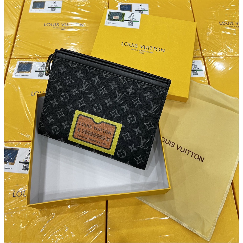 Ví  cầm tay nam cao cấp - Ví kẹp nách nam  LV01