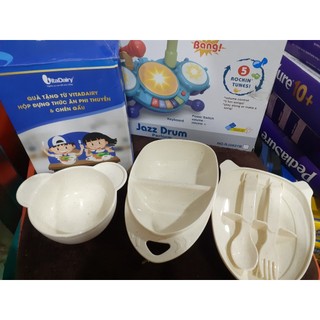 Bộ chén ăn dặm lúa mạch phi thuyền Quà tặng từ Vitadairy