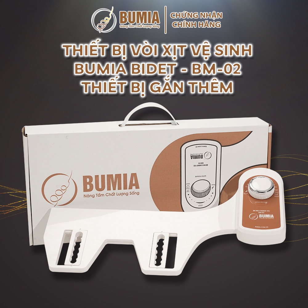 Vòi xịt vệ sinh thông minh, xịt rửa hậu môn và vệ sinh phụ khoa phụ nữ Bumia bidet, bảo hành 3 năm, mã BM02