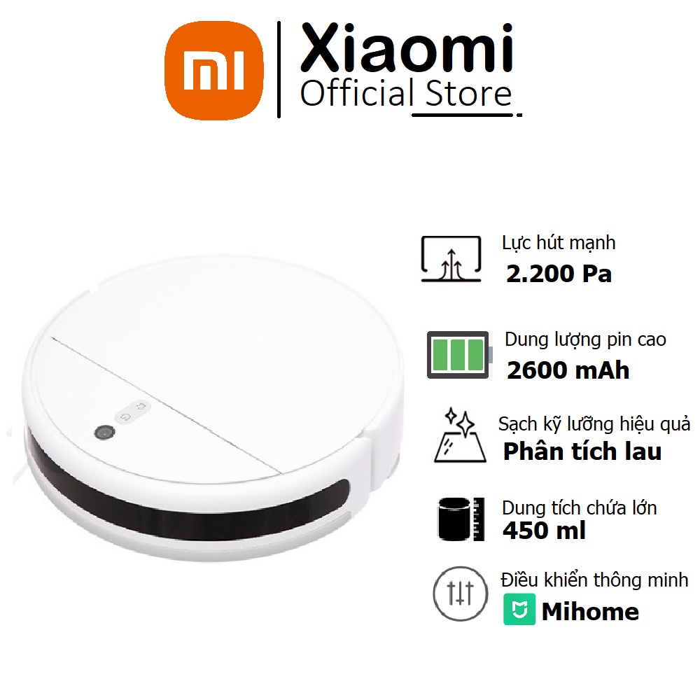 Robot hút bụi lau nhà Xiaomi Mi Robot Vacuum Mop 2 Lite - Bảo hành chính hãng 12 Tháng