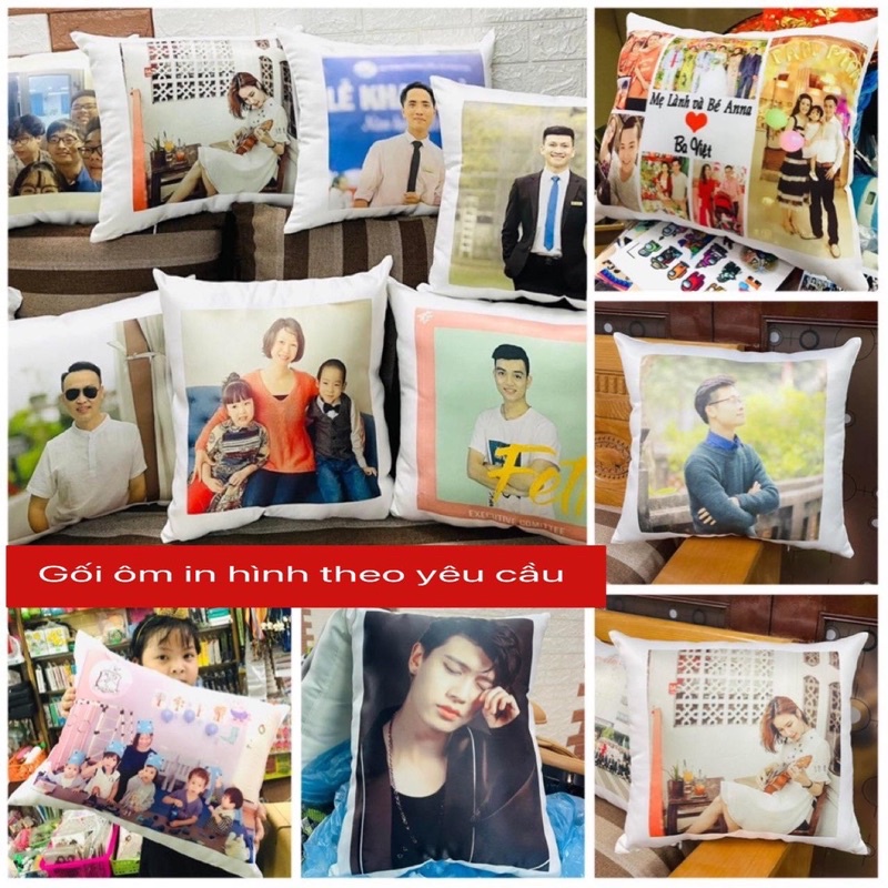 Gối in hình ảnh theo yêu cầu/ Gối ôm đặt in hình