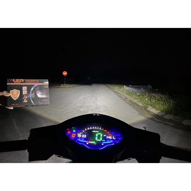 Bóng Led Bi cầu V80 55w dùng cho xe máy Wave Lớn Vision Ex các đời