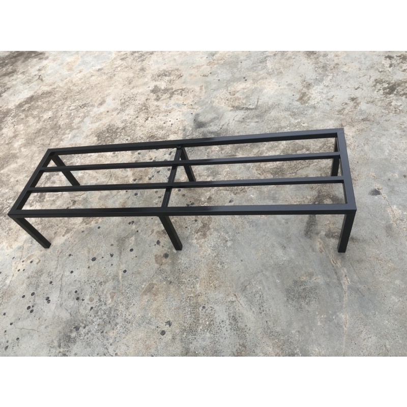 Kệ thép Dài 100cm. Rộng 30cm. Cao 20cm. 6 chân. 2 nan phụ. Hộp thép. 2x2cm