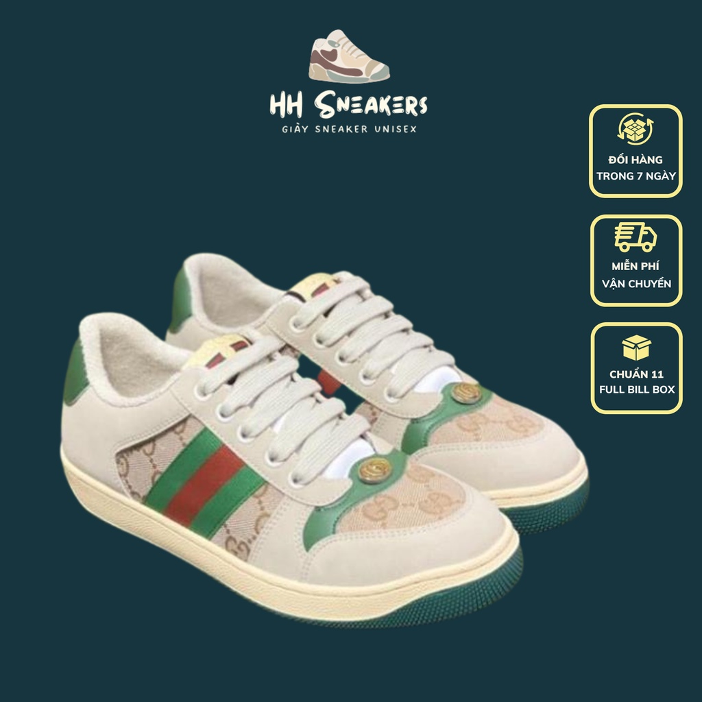 Giày thể thao GC_Guccii Sơn Tùng,Hải Tú Xanh Hồng đủ size Nam Nữ hàng cao cấp da xịn lót lông Full box+ Phụ kiện