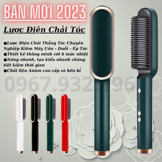 BH 12 Tháng [2023] Lược Điện Chải Tóc Tạo Kiểu Chuyên Nghiệp - Kiêm Máy Uốn - Duỗi - Ép Tóc - Tạo Kiểu Nhanh Chóng