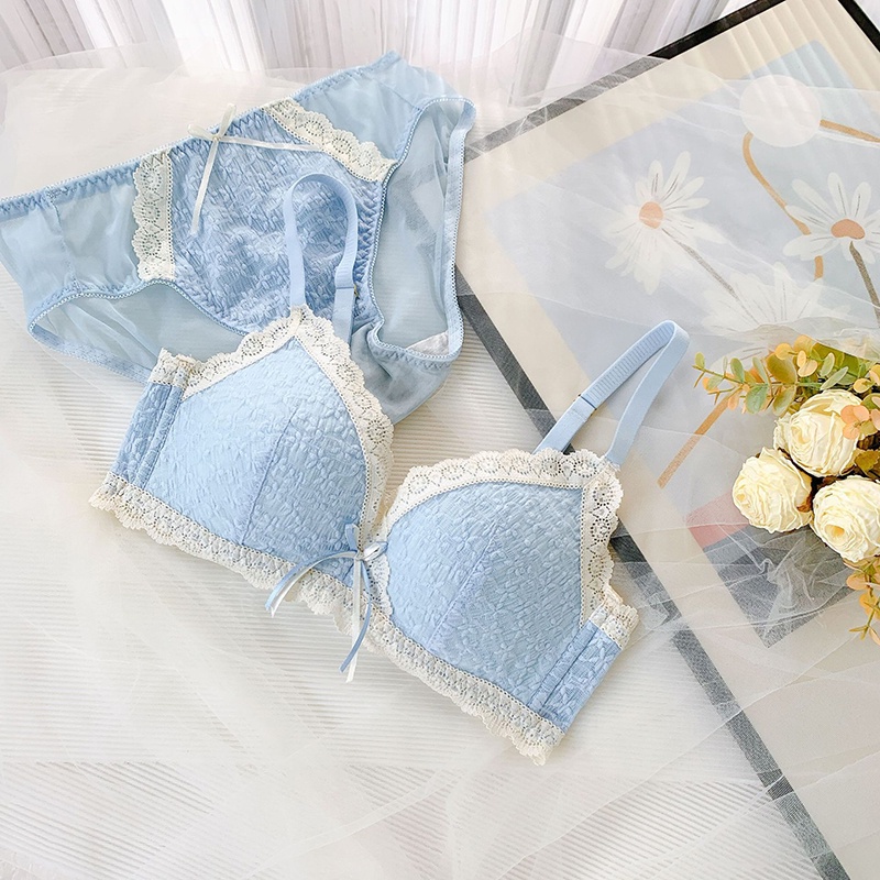 Set Áo Lót Nâng Ngực & Quần Lót Nữ Phối Ren