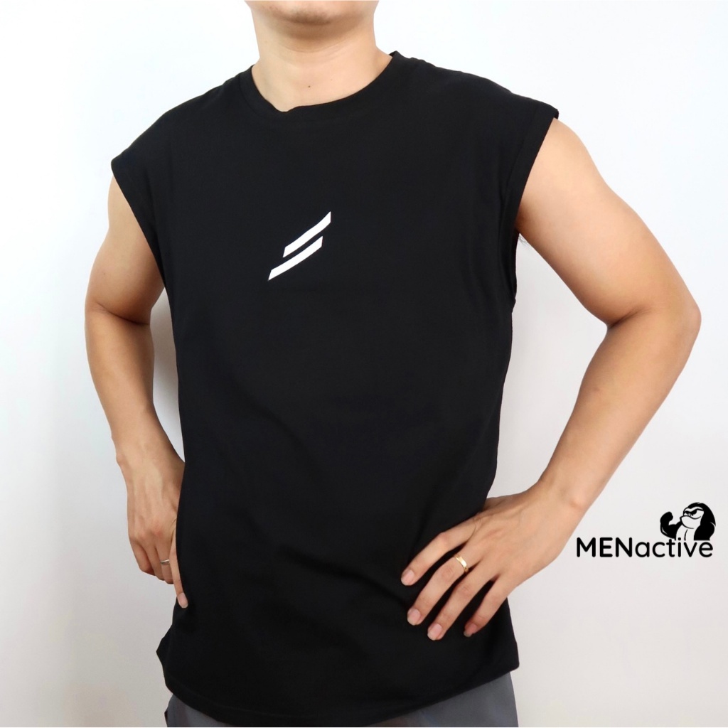 Áo ba lỗ thể thao thời trang nam MENactive cotton mềm mại, thoáng mát ABL03