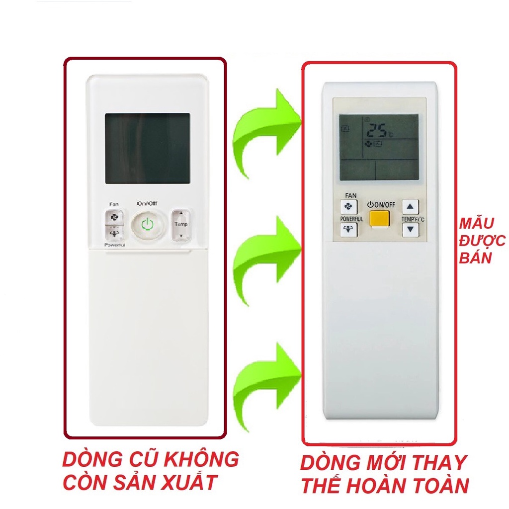 Remote Điều Khiển Máy Lạnh Máy Điều Hòa DAIKIN inverter dòng FTXV FTKZ