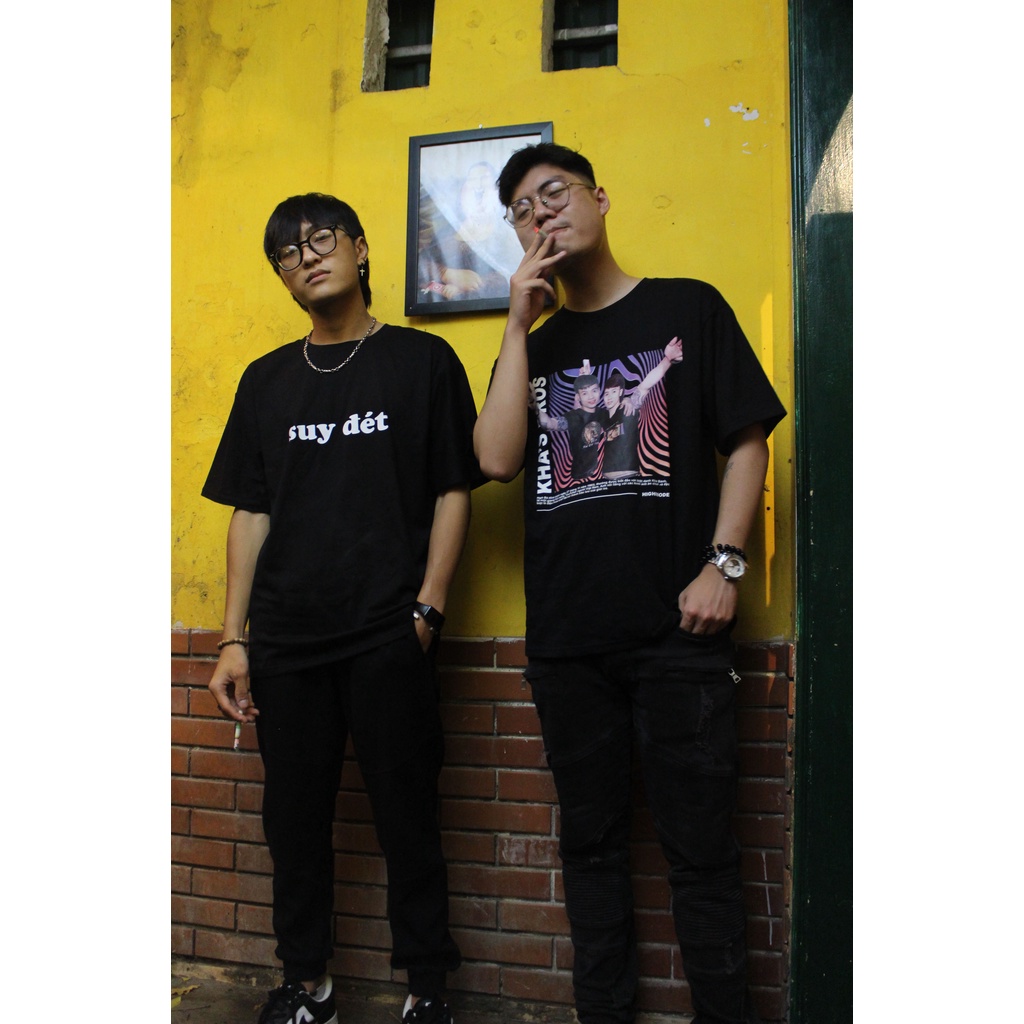 Áo thun HIGHMODE "Suy đét" - Form Oversize, 100% cotton, unisex nam nữ