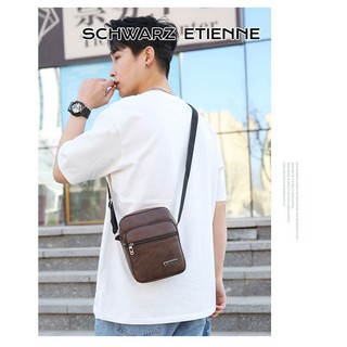 Túi đeo chéo SCHWARZ ETIENNE da PU phong cách công sở cho nam