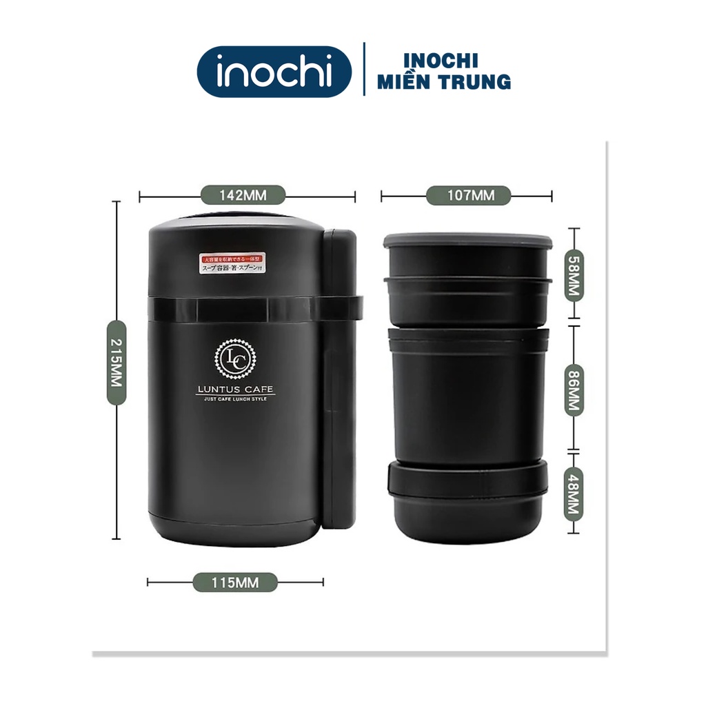 Hộp cơm giữ nhiệt 3 tầng Asvel Nhật bản 1050ml muỗng & đũa (tiêu chuẩn Nhật Bản)