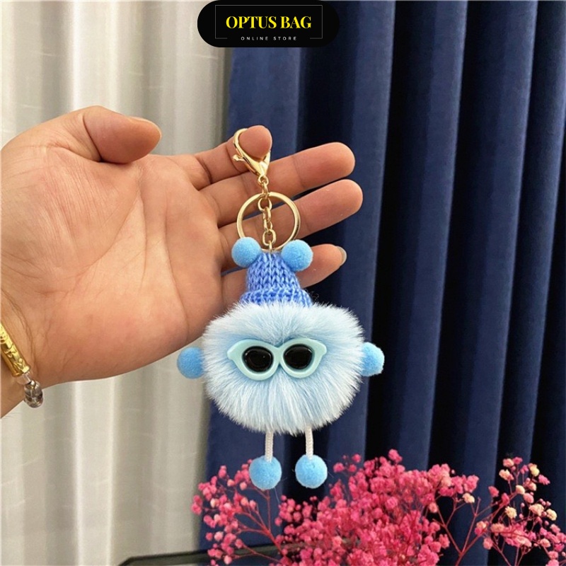 Móc Khóa Banh Xù Mini Dễ Thương