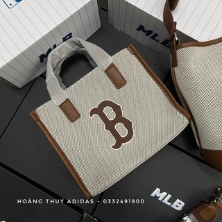 [ Hàng chuẩn 1:1 ] Túi MLB Basic Big Logo Canvas Small Tote Bag 3AORS062N-43BRD