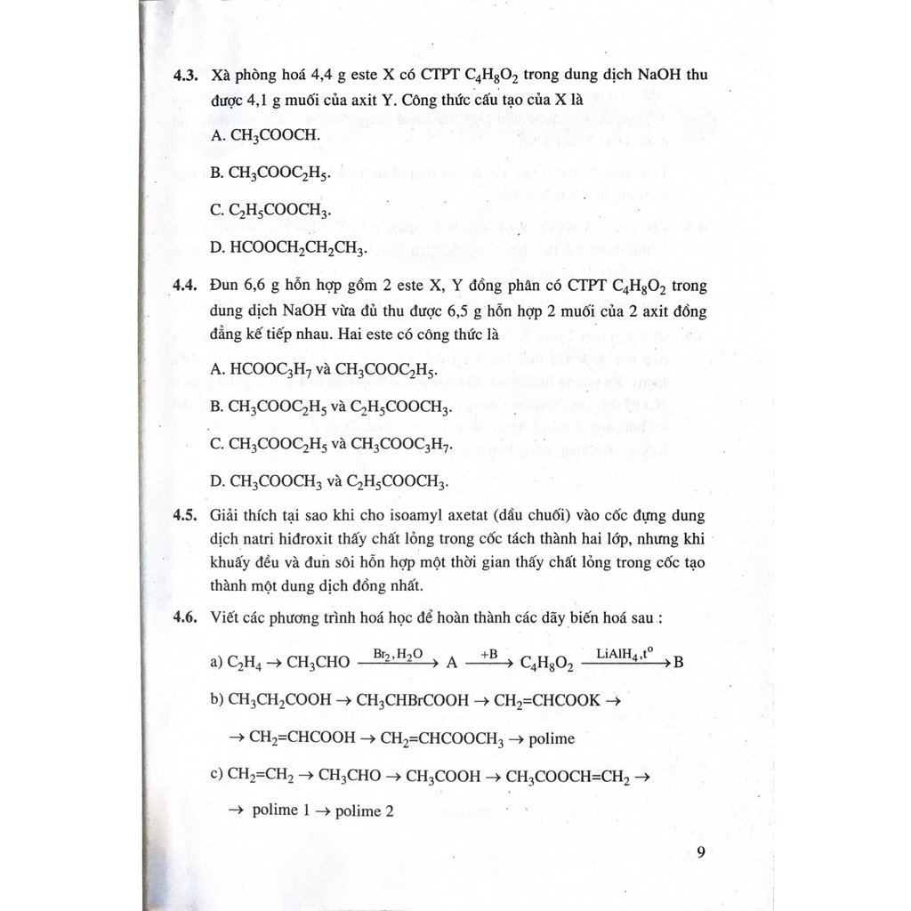 Sách - Bài tập Hóa học 12 -NXB Giáo dục -Bán kèm 1 bút chì